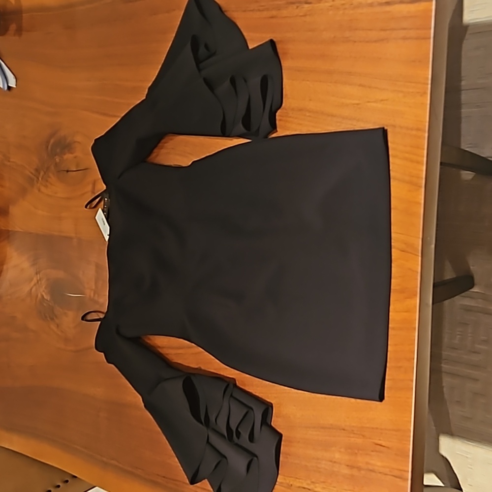Milly Selena Ruffle Bell sleeve off shoulder dress size 2